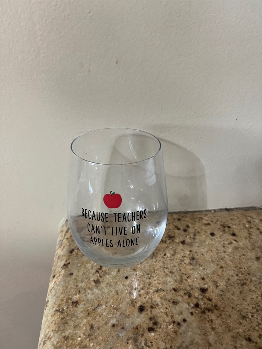 Stemless Teacher wine glass